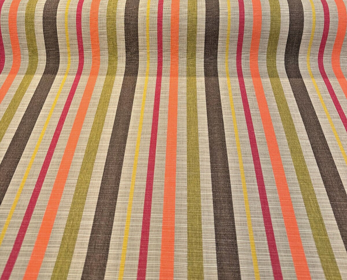 1 Yard Solano Fiesta Stripe Sunbrella Upholstery Fabric Multipurpose 54 Inch Width