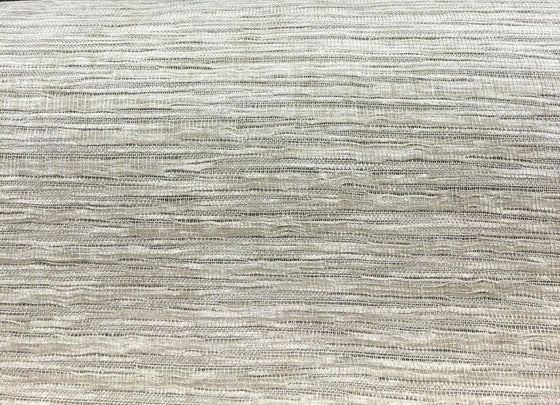 1 Yard Ocean Shore Natural Linen Look Sheer Drapery Fabric 118 Inch Wide Double Width Heatset Polyester