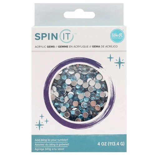 Share We R Memory Keepers Spin It Rhinestones Acrylic Gems 4oz Denim Blue 34006113