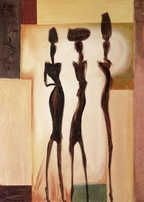 Island Ladies II by Alfred Gockel Wall Art Décor 27 1/2 x 19 3/4 Art Print