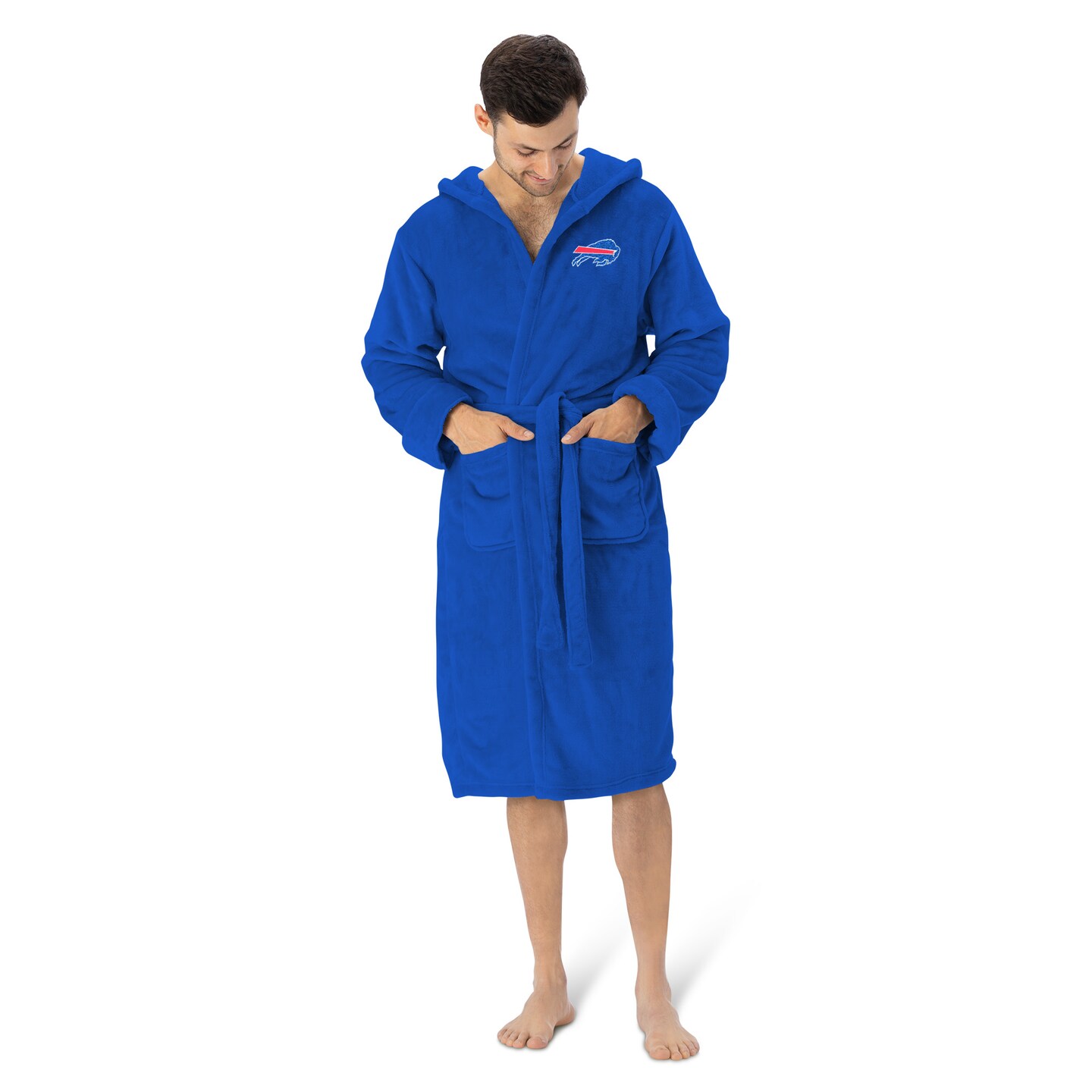 Buffalo Bills NFL Hooded Silk Touch Bath Robe 26×47 Inches
