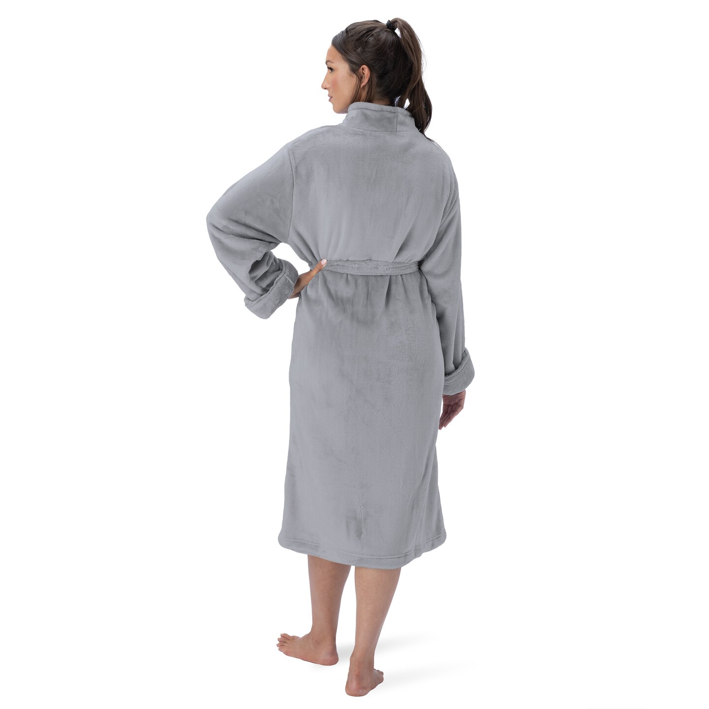 Northwest Unisex Lava Smoke Silk Touch S/M Bathrobe 23×41 Inches
