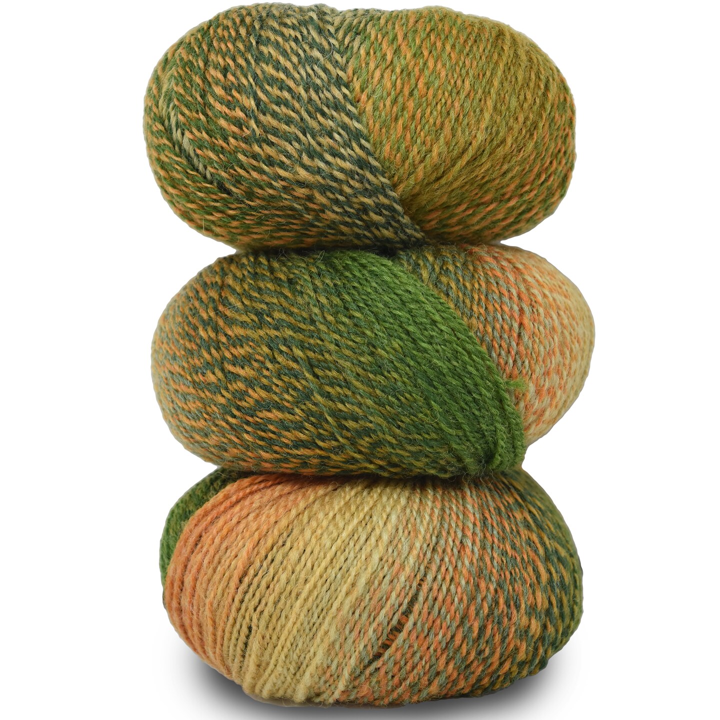 Double Helix by Living Dreams Yarn. Soft, Colorful Wool Yarn for Crochet, Knitting, Weaving. Self-Striping Sport Weight Yarn, 3 Pack, 150g