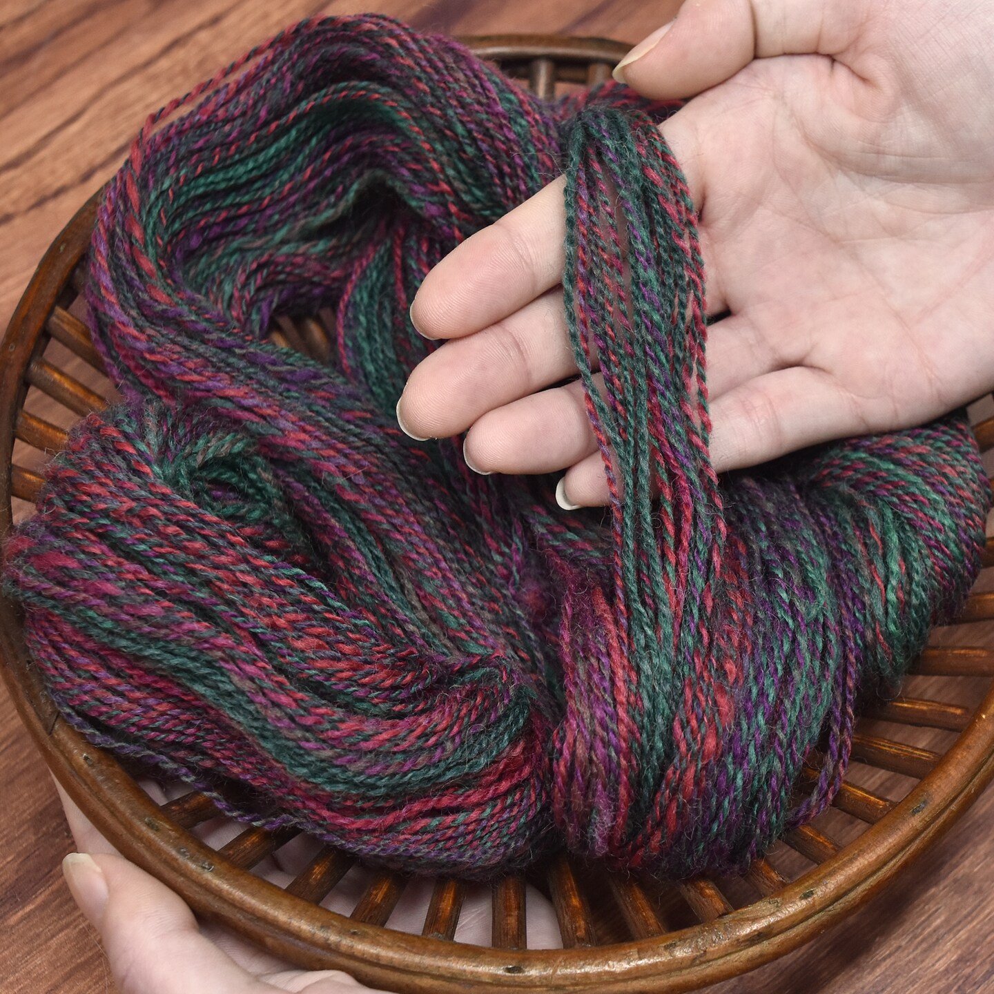 Double Helix by Living Dreams Yarn. Soft, Colorful Wool Yarn for Crochet, Knitting, Weaving. Self-Striping Sport Weight Yarn, 3 Pack, 150g
