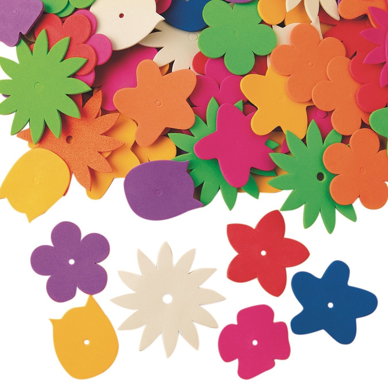 Color Splash!&#xAE; Foam Flower Assortment, 1/2 lb