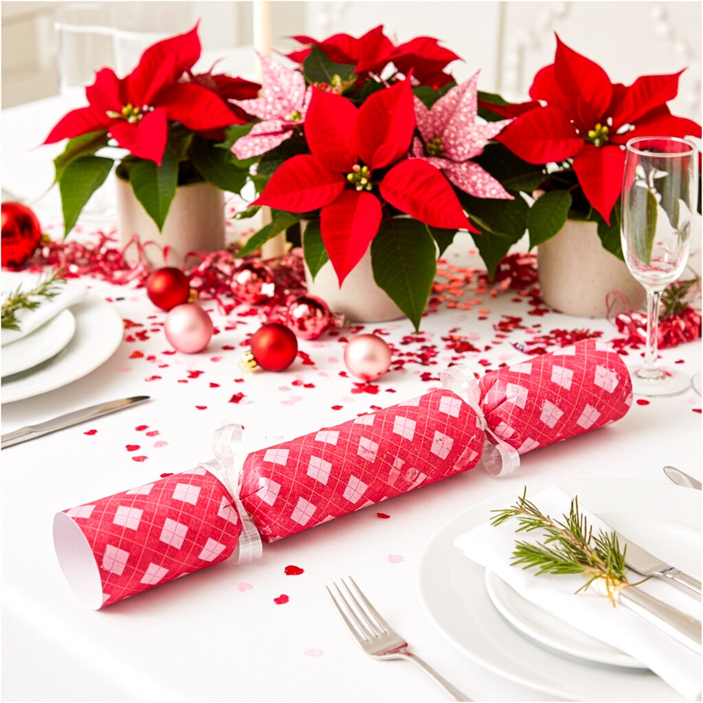 Crackers De Noël DIY - Lot De 32 à Monter Soi-même - Avec Rubans, Chapeaux, Blagues - Décoration De Table Festive