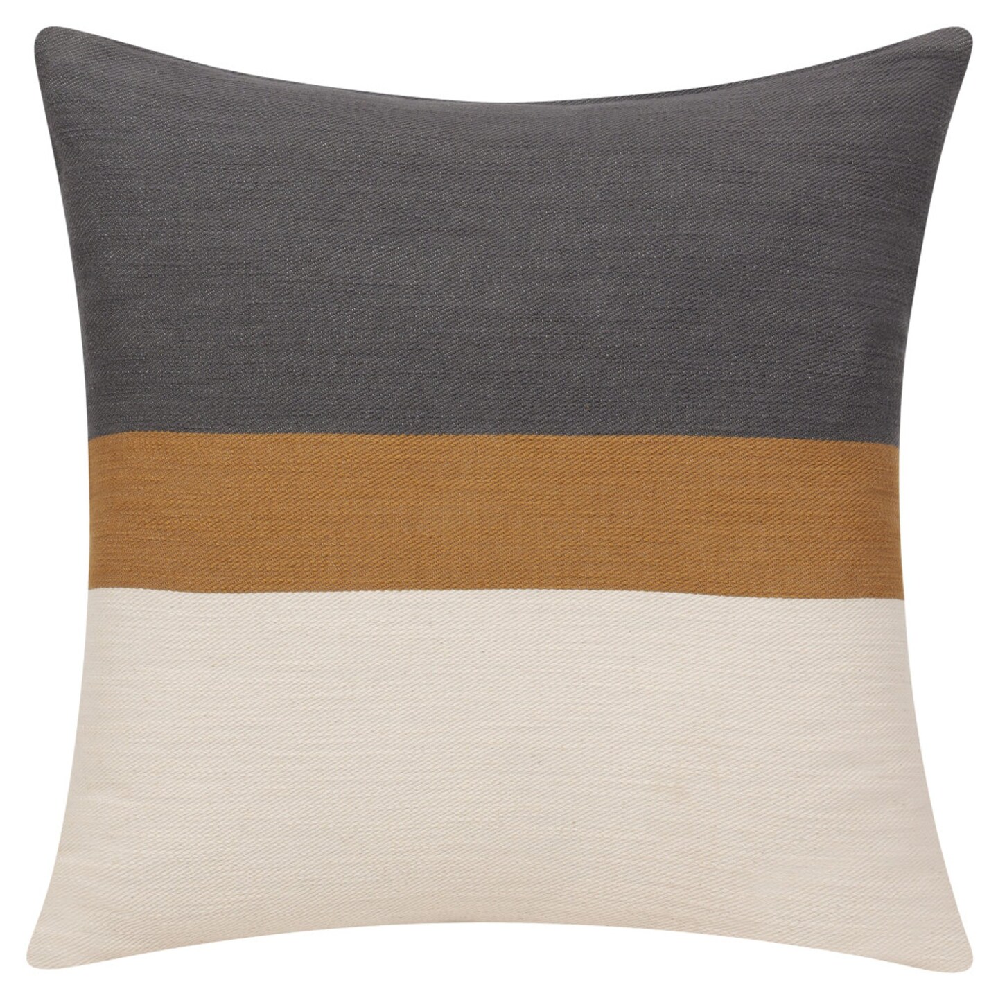 Edge Collections - 20-inch x 20-inch x 4-inch - Brown - Fashionable Striped Decorative Pillow - 1 Piece
