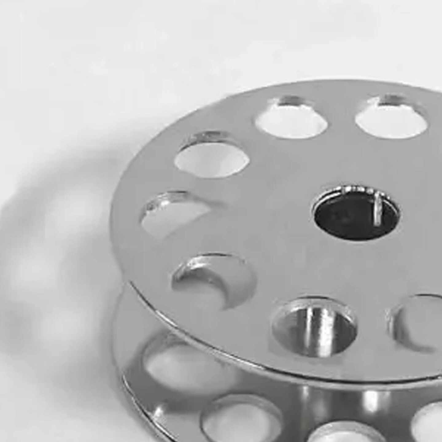 Extra Large Sewing Machine Bobbin with Holes for Consew Machines #70141 Heavy Duty Steel