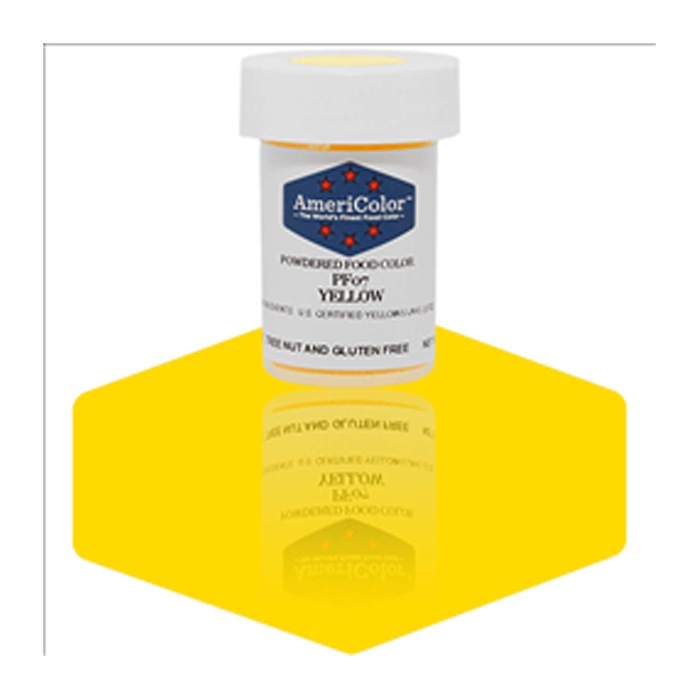 AmeriColor Yellow Powdered Food Color for Bright Lively Cake & Dessert Coloring