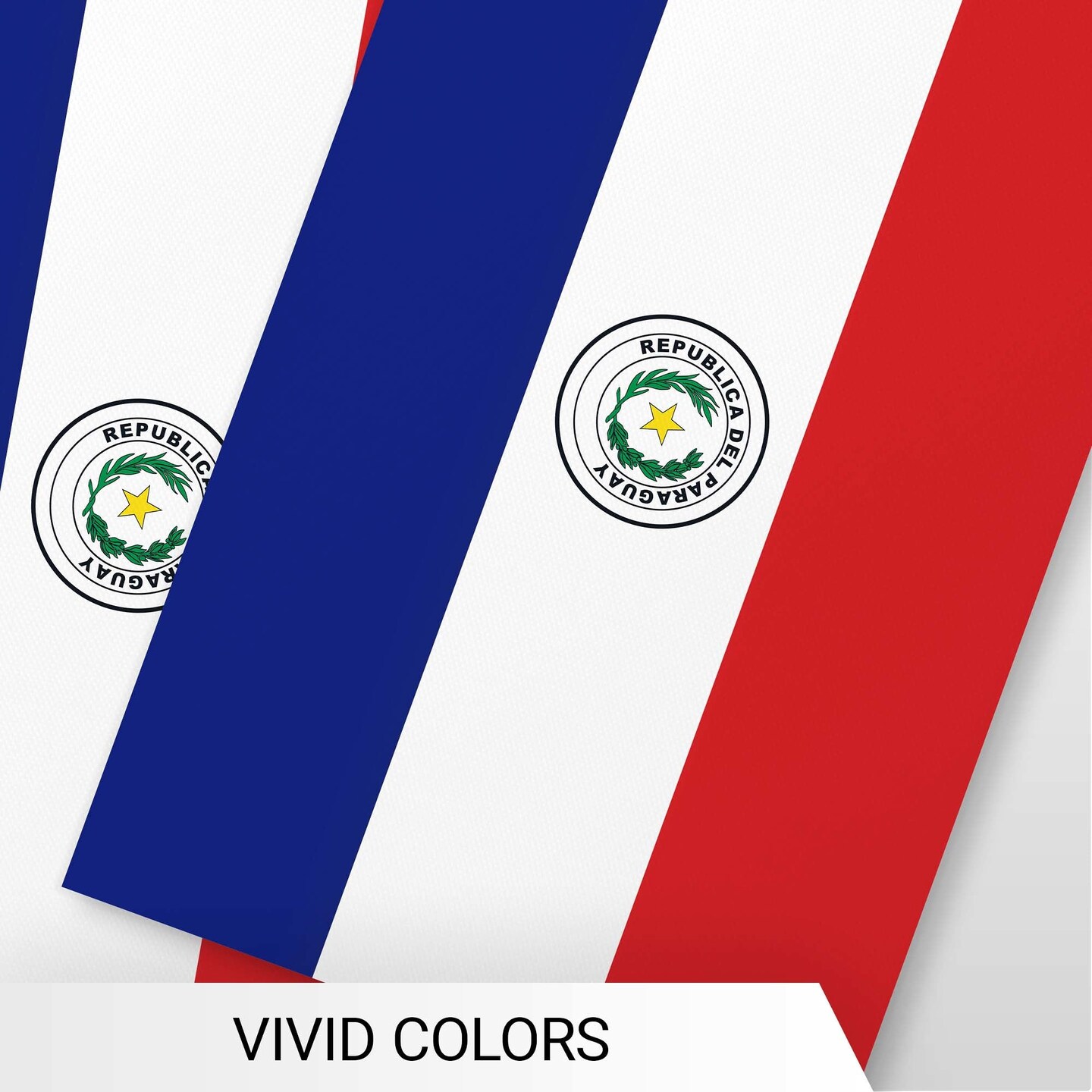 G128 Paraguay 	Paraguayan Bunting Banner | Flag 8.2 x 5.5 Inch, Full String 33 Feet | Printed 150D Polyester, Decorations For Bar, School, Festival Events Celebration