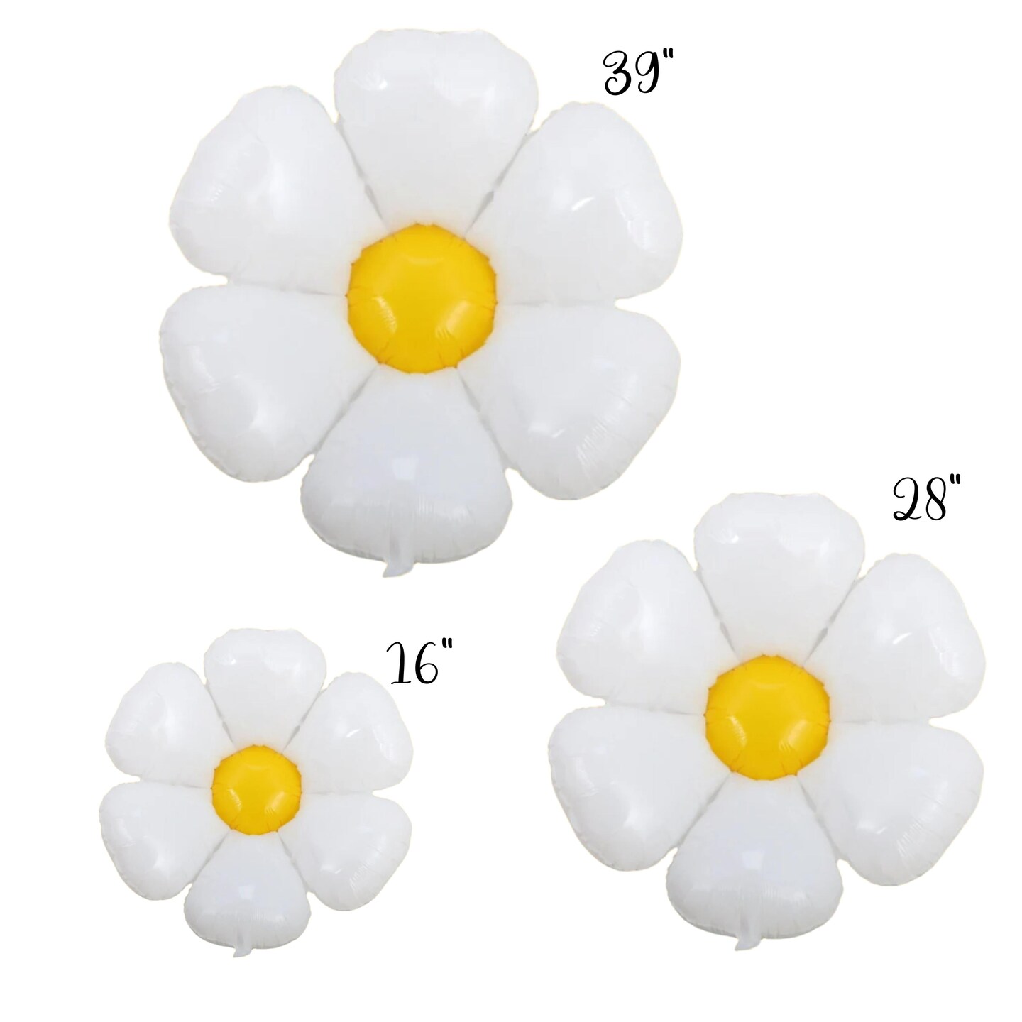Daisy Foil Balloon Pack - 3pcs