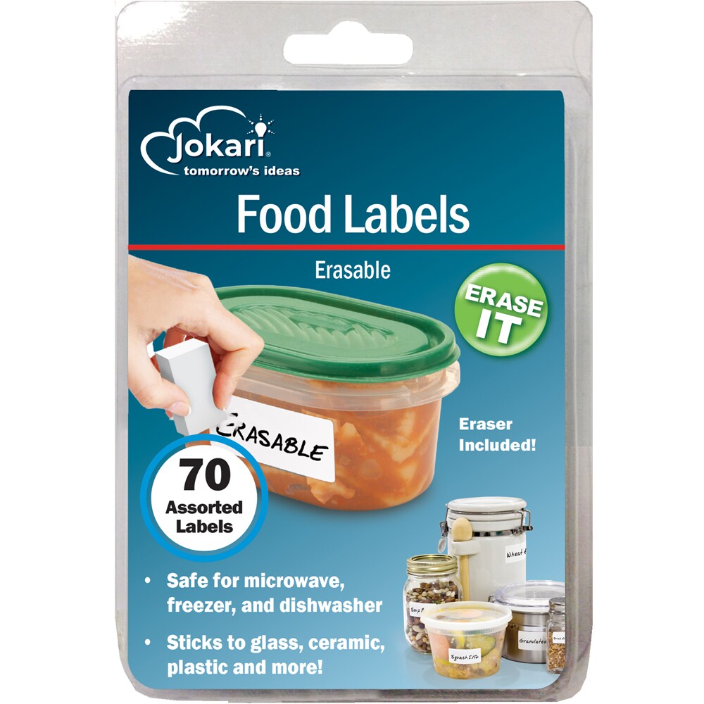 Food Labels Erasable (eraser), 2 pack