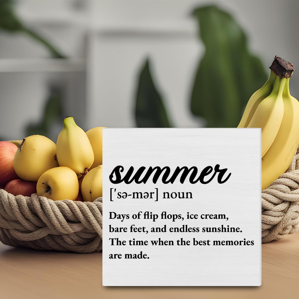 Summer Decor, Summer Definition Decorations Beach Wooden Sign Summer Home Decor Indoor