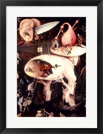 Framed Art The Garden of Earthly Delights: Hell, right detail by Hieronymus Bosch Wall Decor 18x24 Artwork
