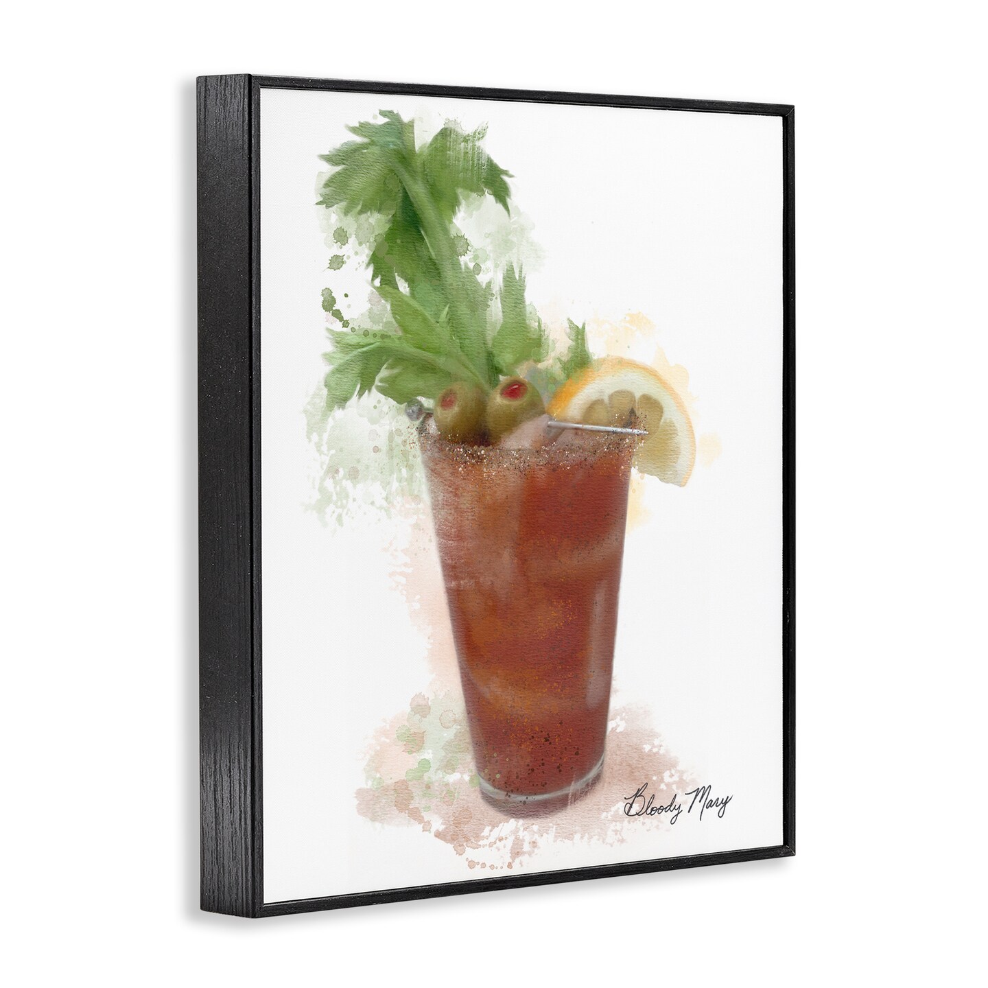 Stupell Industries Modern Bloody Mary Framed Giclee Design by Matthew Piotrowicz