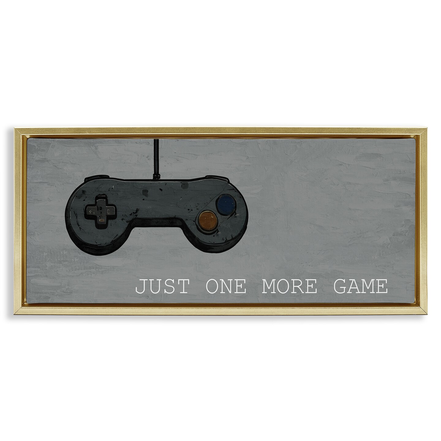 Stupell Industries Just One More Rustic Gaming Floating Frame Design by Kim Allen