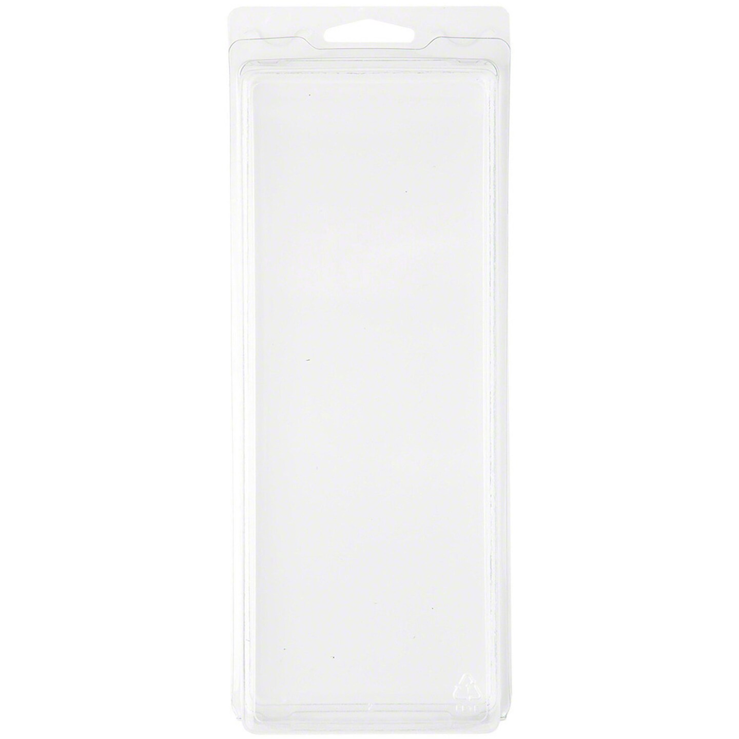 Collecting Warehouse Clear Plastic Clamshell Package / Storage Container, 8.19" H x 3" W x 1.5" D