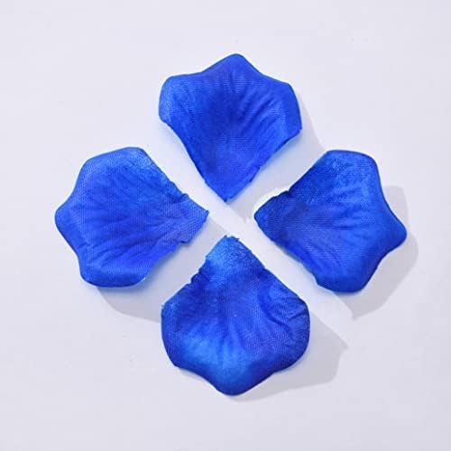 Deep Blue Rose Flower Petals,2500 Pcs Fake Royal Blue Rose Petals for Romantic Night for Him Set,2.3'' Rose Petals for Decorations