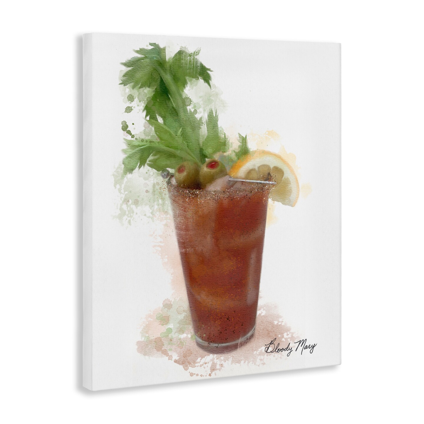 Stupell Industries Modern Bloody Mary Canvas Design by Matthew Piotrowicz