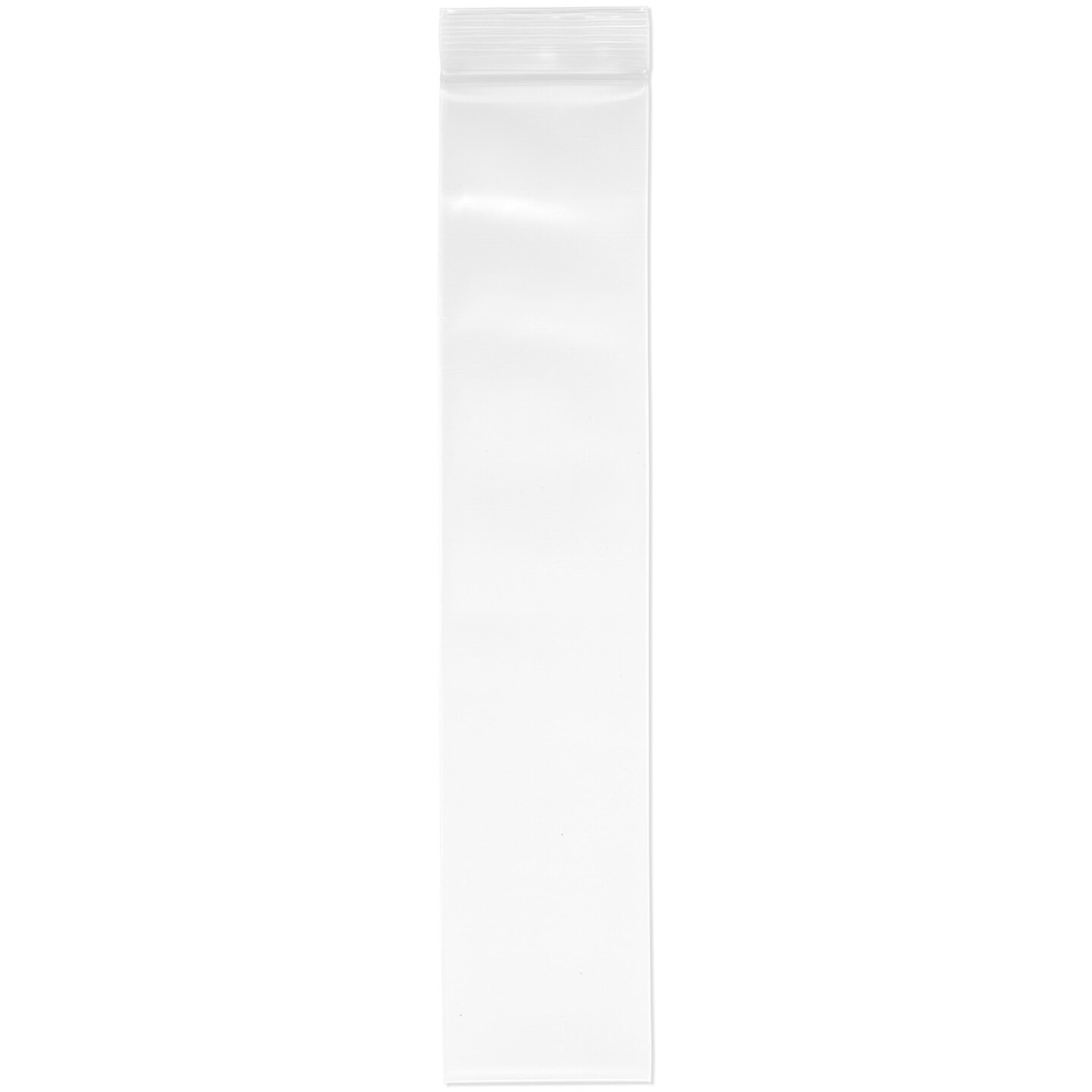 Sachets Plastique Zip 4x12 Pouces - 1000 Pièces - Transparent 2 Mil - Rescalable