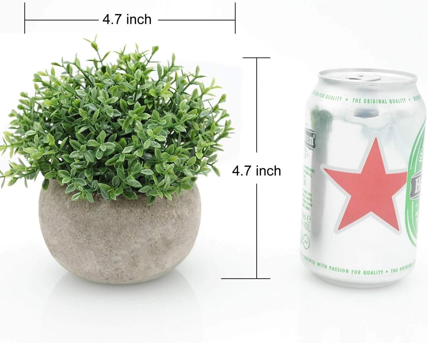 Mini Sage Green Potted Boxwood Topiary Artificial Plants for Home Decor Indoor, Farmhouse House Plant Office Small Desk Shelf Apartment Coffee Bar Bathroom Decor Guest Room, Small Fake Plant