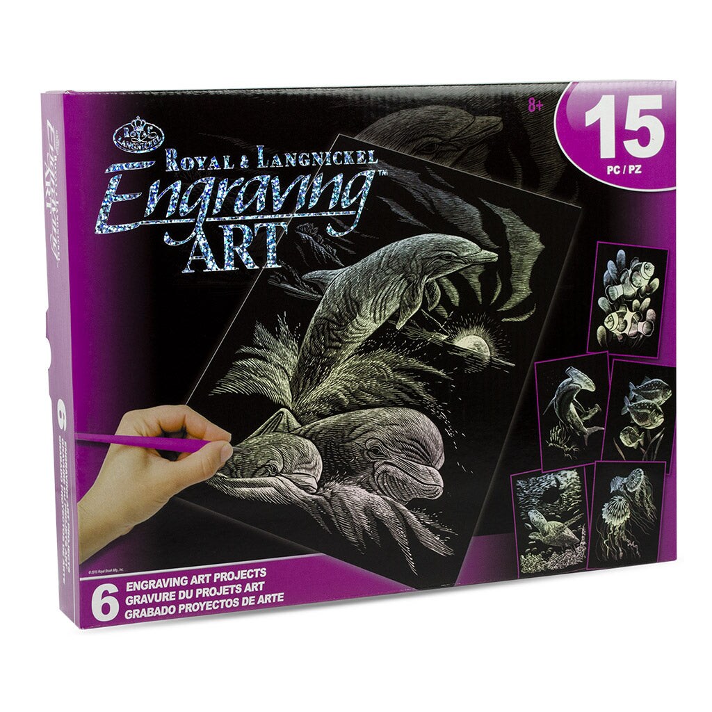 AVS-HOLO207 | Engraving Art™ 15pc 6 Project Holographic Foil Box Set