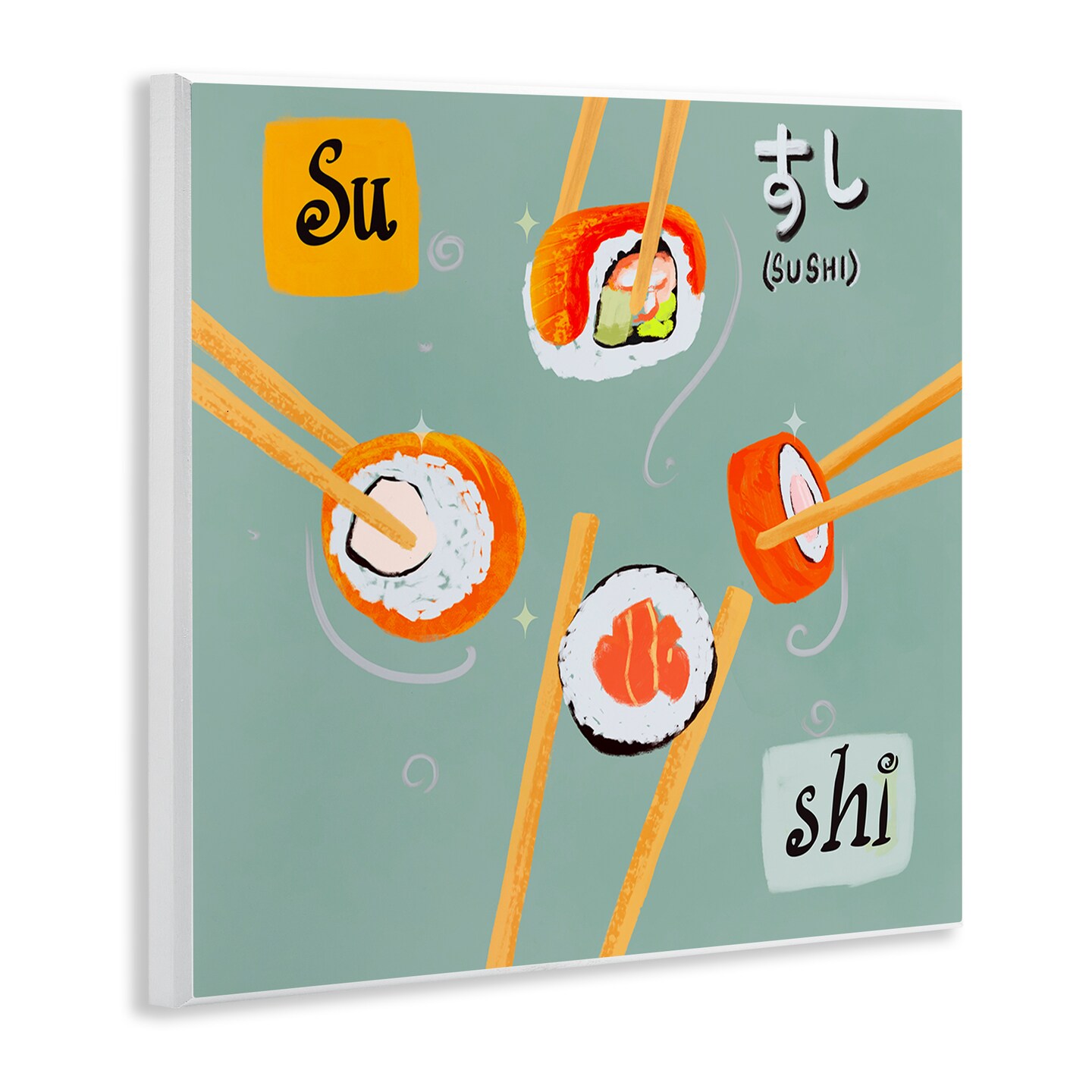 Stupell Industries Tasty Sushi Party Gathering Wall Plaque Design by Juliet Rose Philips