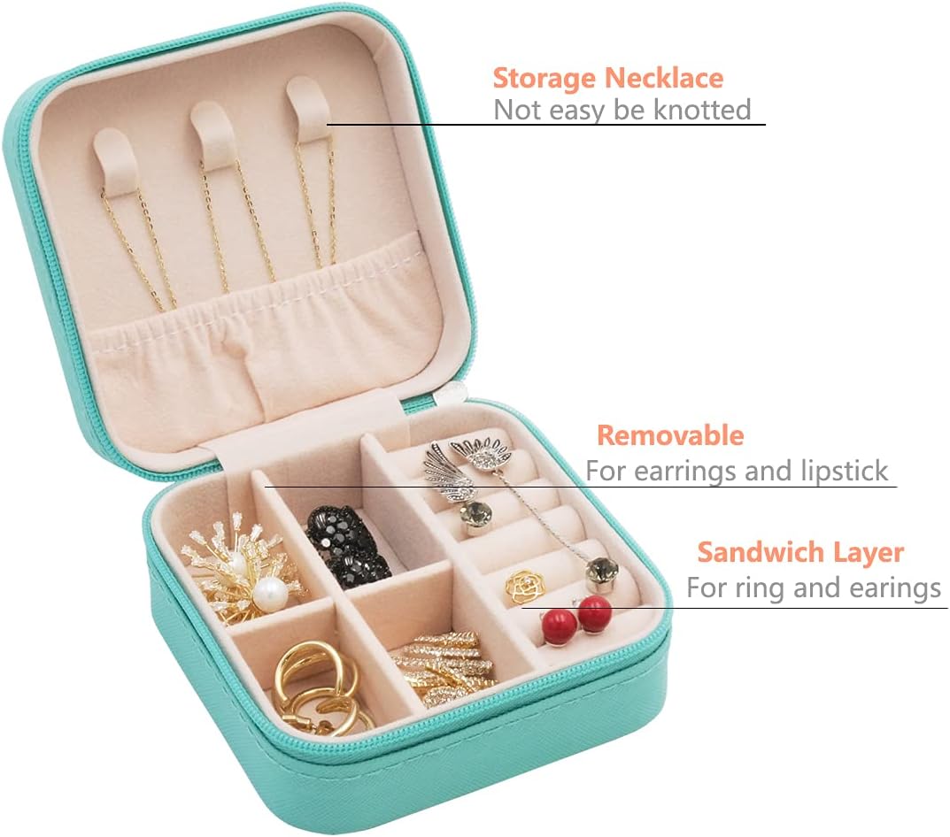 Small Portable Jewellry Organizer Box Storage