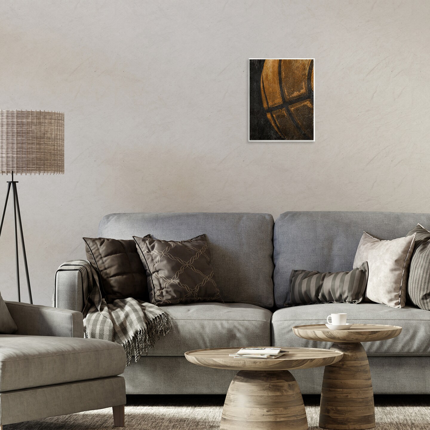 Stupell Industries Vintage Basketball Close Up Wall Plaque Design by Kim Allen