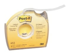 Post-it&#xAE; Labeling and Cover-Up Tape 652, 1/3 in x 700 in