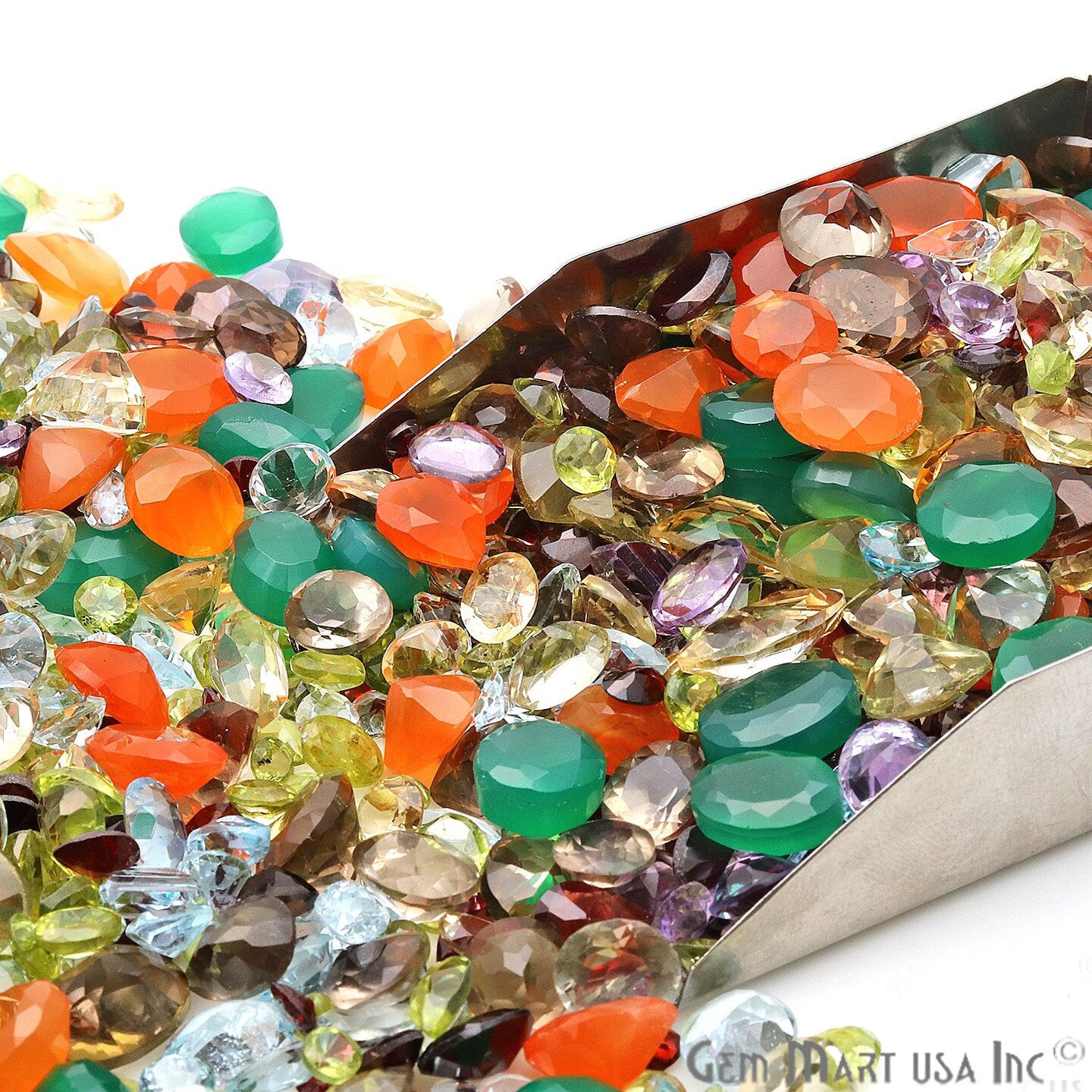 Mix Gemstone, 100% Natural Faceted Loose Gems, Wholesale Gemstones, 4-8mm, 50 Carats