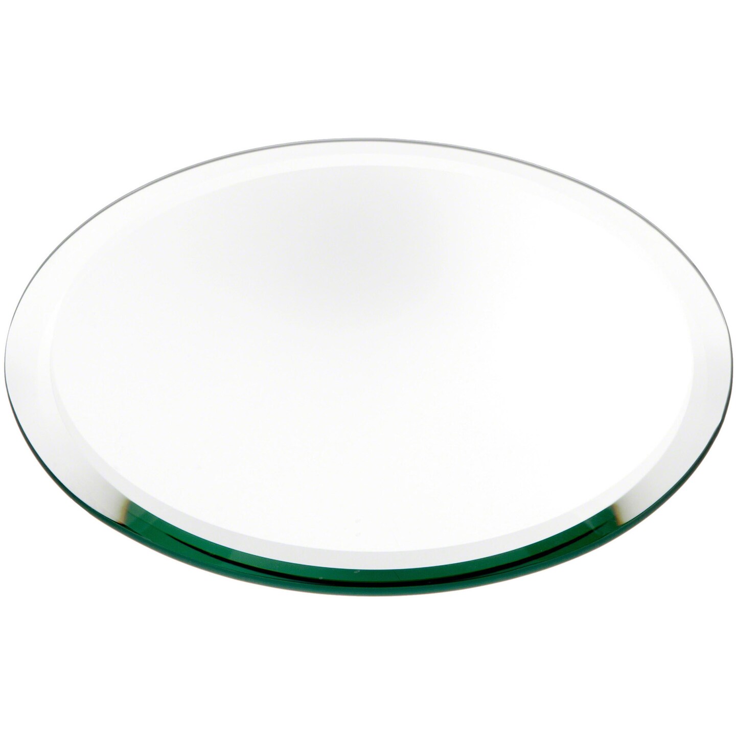 Plymor 8&#x22; Round, 5mm Thick Beveled Glass Mirror Circle