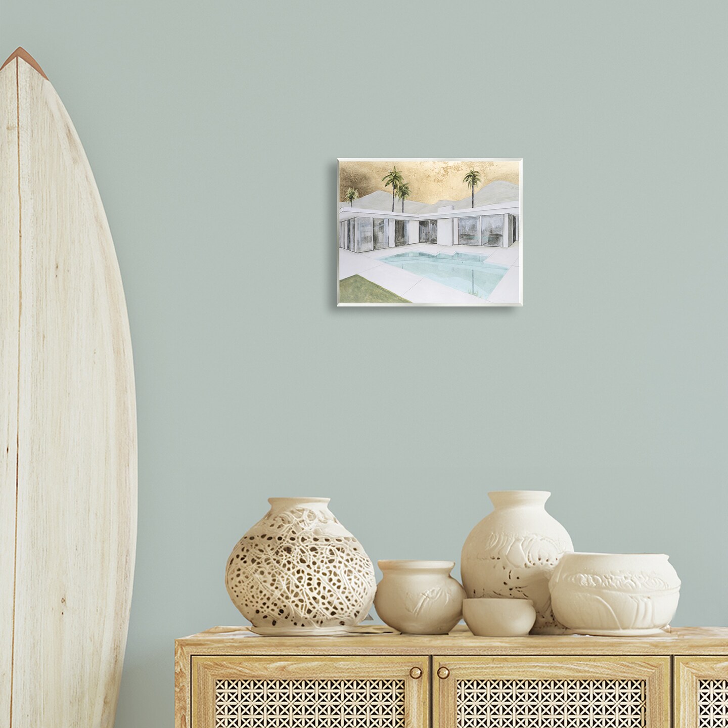 Stupell Industries Modern Chic Pool View Wall Plaque Design by Michael Willett