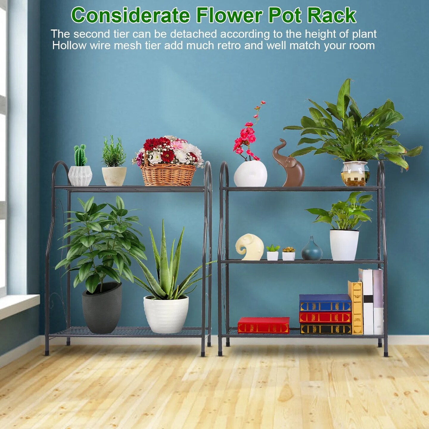 3-Tier Ladder-Style Metal Plant Stand