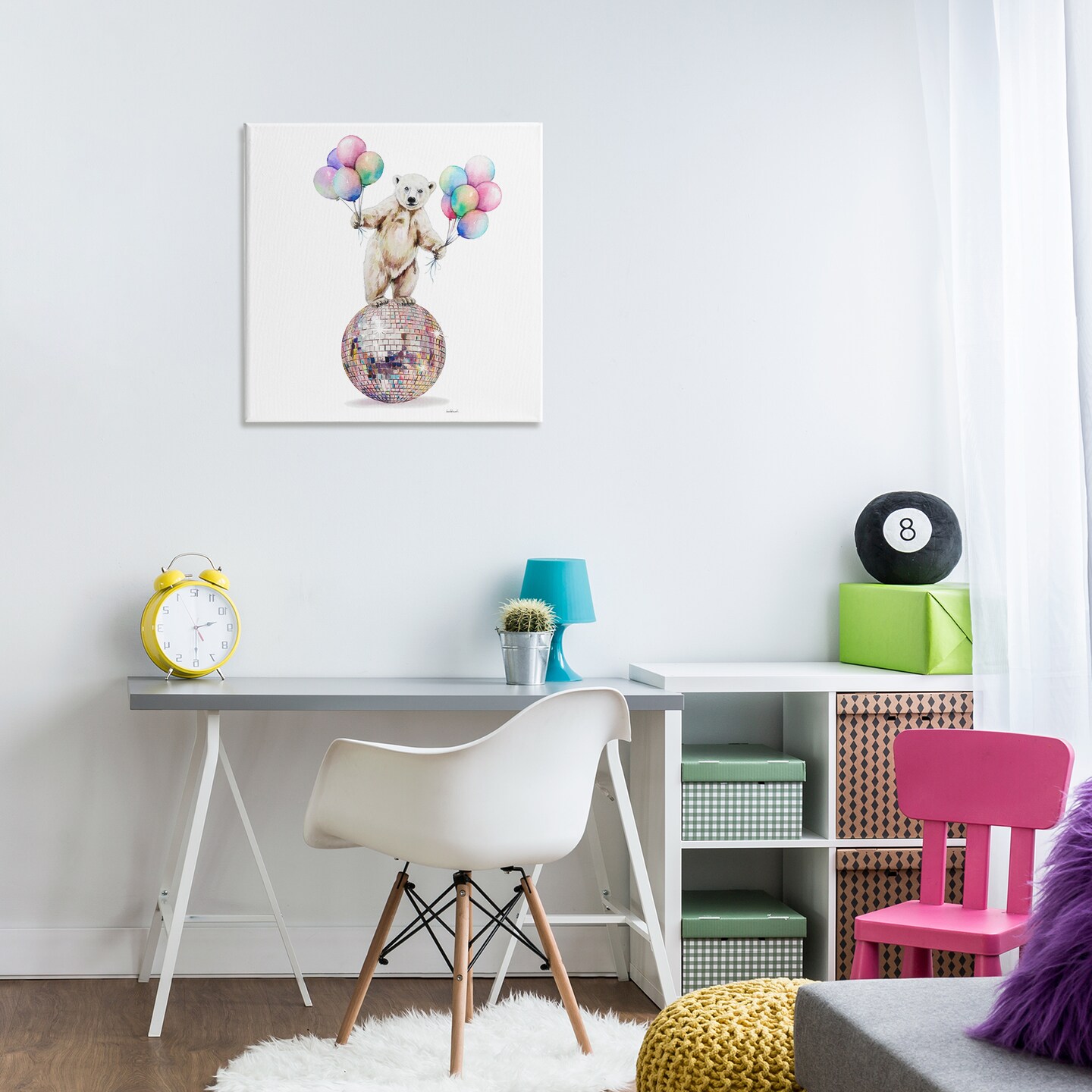 Stupell Industries Polar Bear &#x26; Balloons Canvas Design by Amanda Greenwood