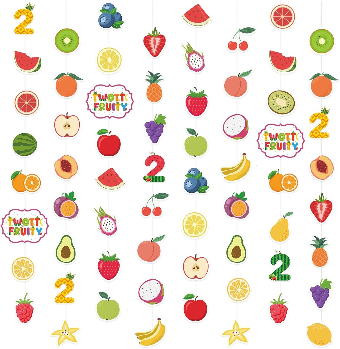 Fruit Party Decorations Twotti Fruity Birthday Hanging Swirls Fruit Birthday Theme Party Supplies