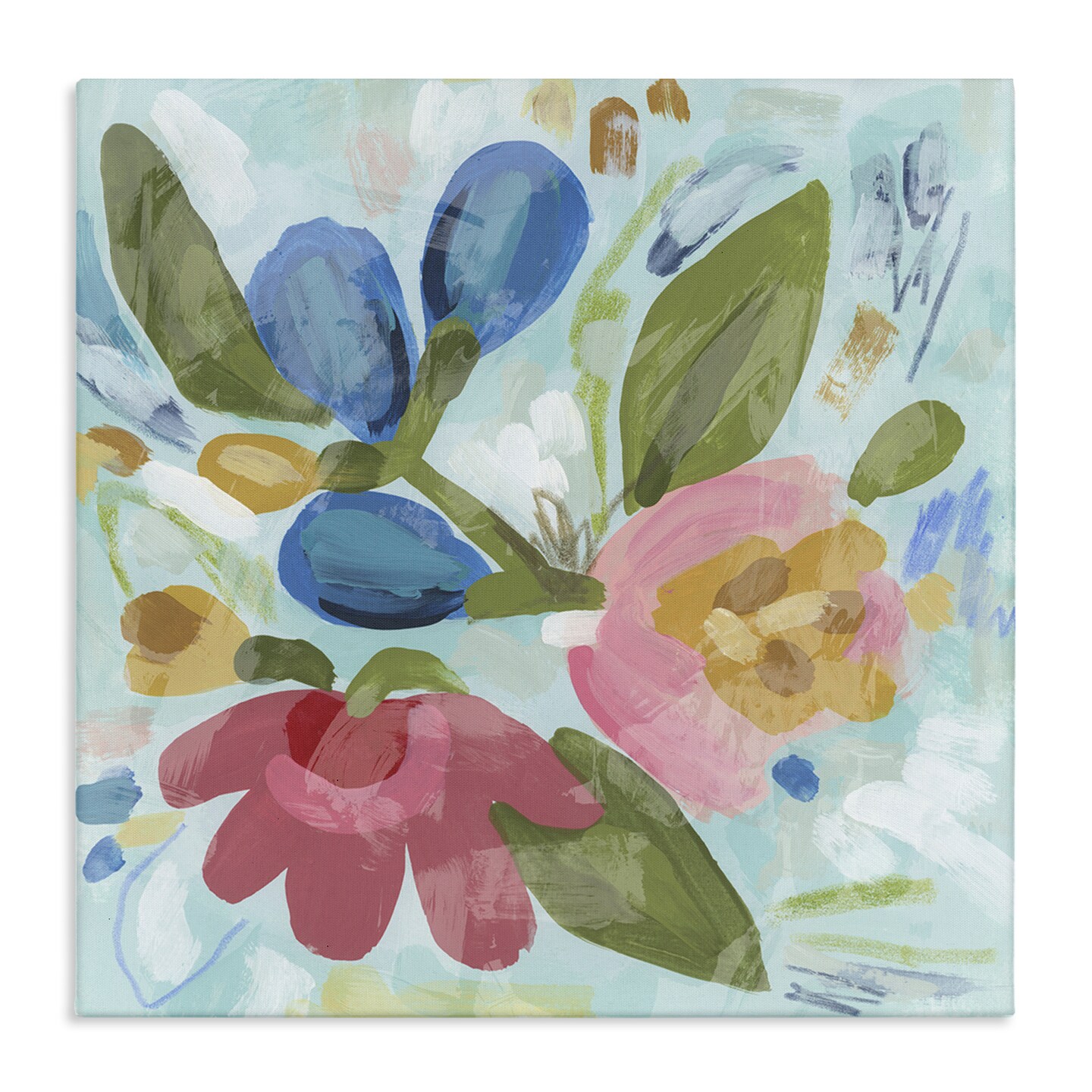 Stupell Industries Bright Boho Flowers Canvas Design by June Erica Vess