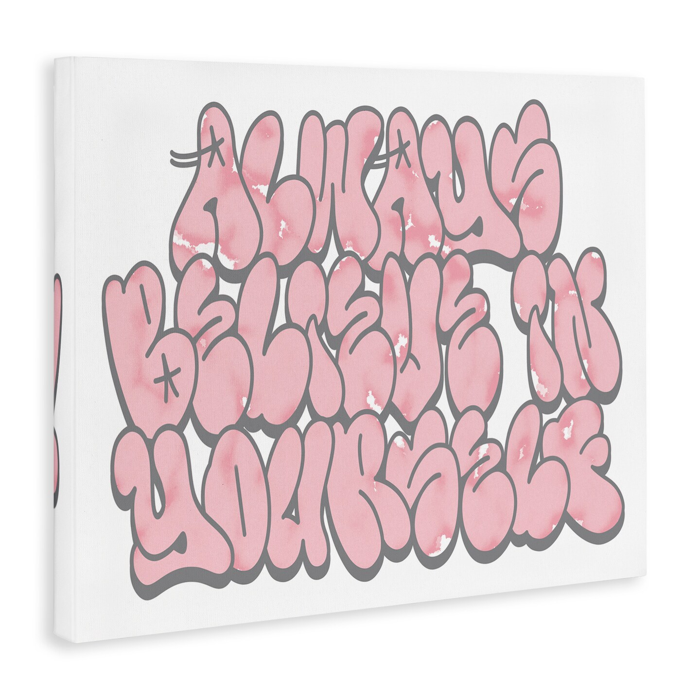 Stupell Industries Believe in Yourself Graffiti Canvas Design by Marcus Prime