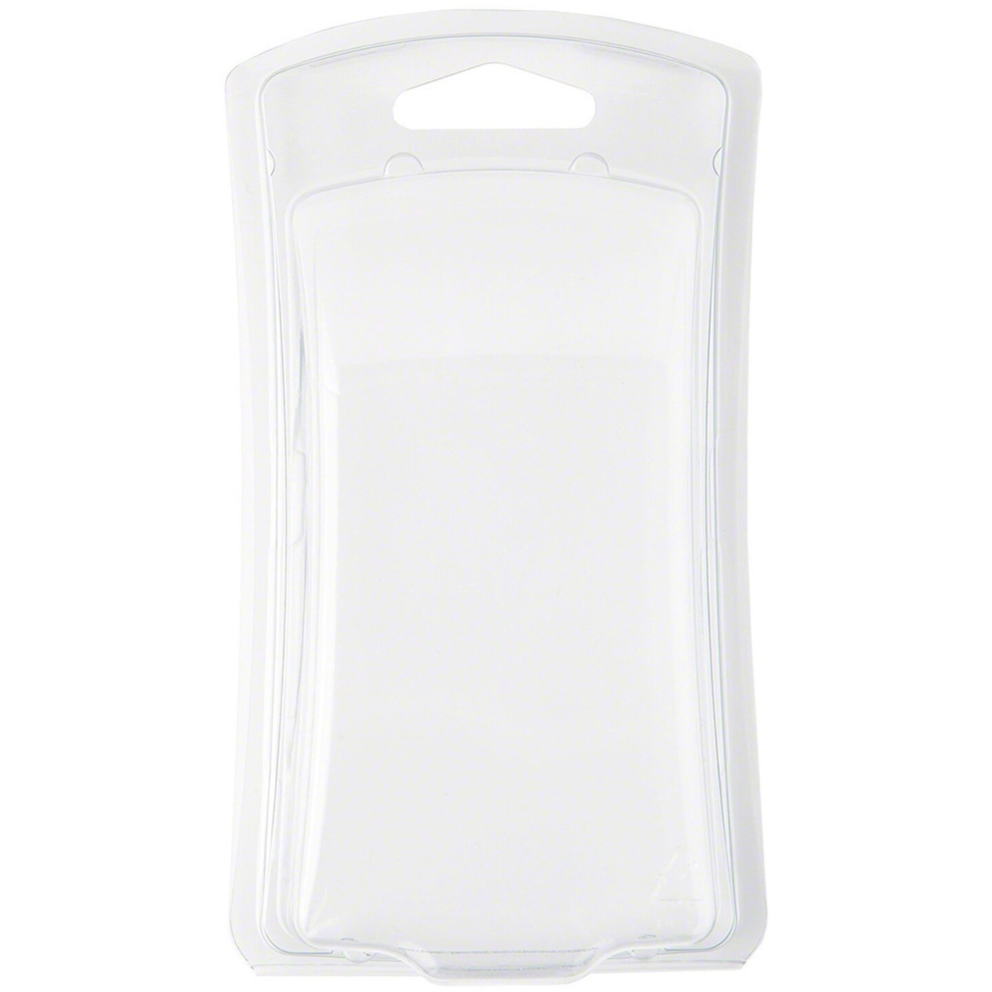 Collecting Warehouse Clear Plastic Clamshell Package / Storage Container, Curved Front, 5.06" H x 2.56" - 2.81" W x 1.18" D