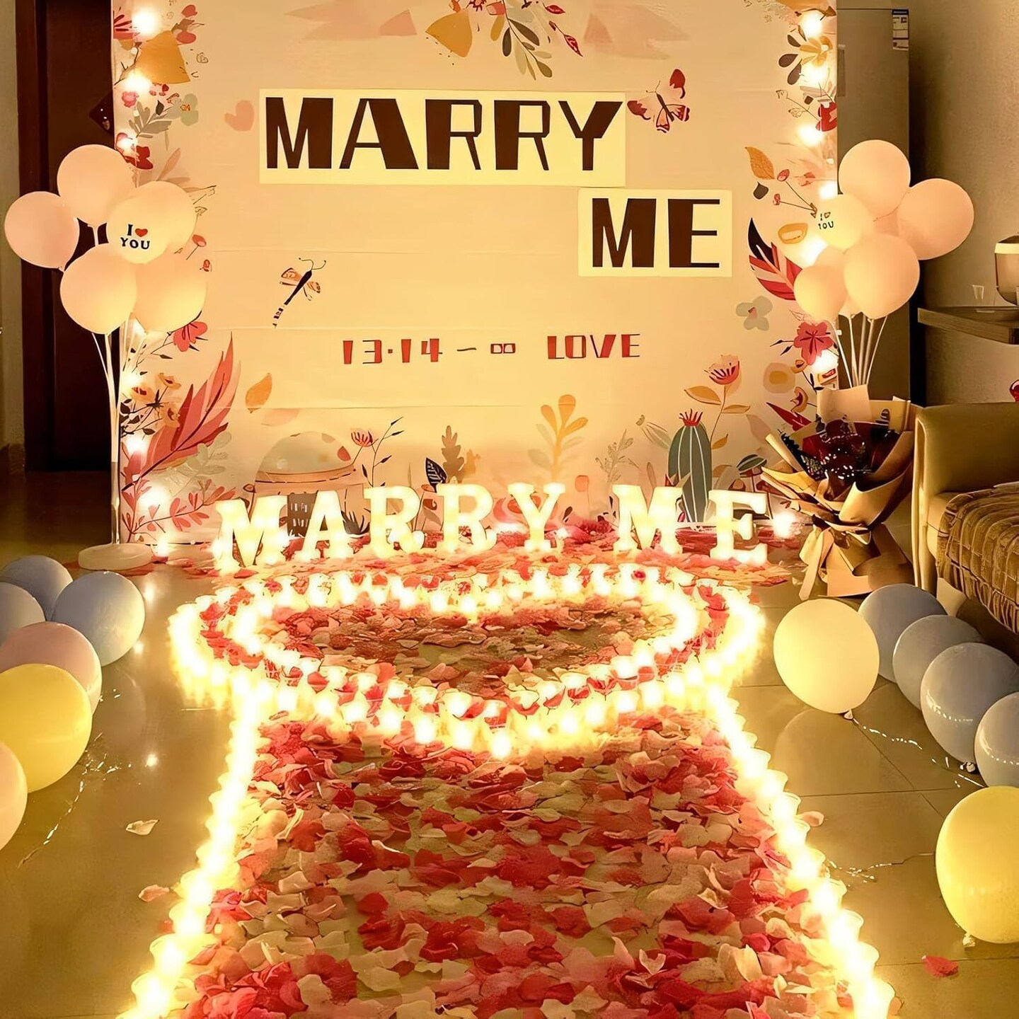 2000-Piece Artificial Silk Rose Petals – Red & White Fake Rose Petals for Romantic Nights, Weddings, Proposals, Anniversaries, Parties, and Event Decorations