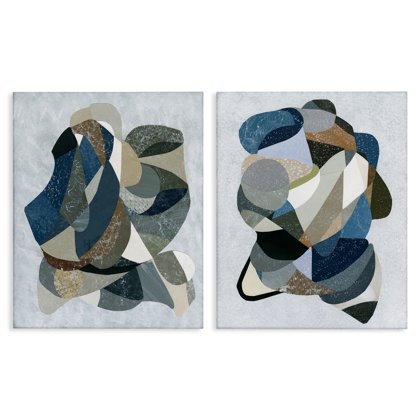 Stupell Industries Neutral Geometric Patterns 2pc Canvas Set Design by ...