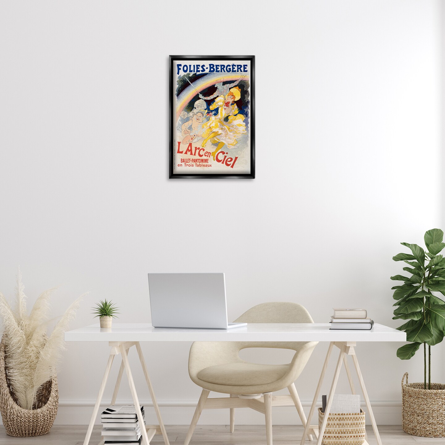 Stupell Industries Vintage Ballet Entertainment Ad Floating Frame Design by Marcus Jules