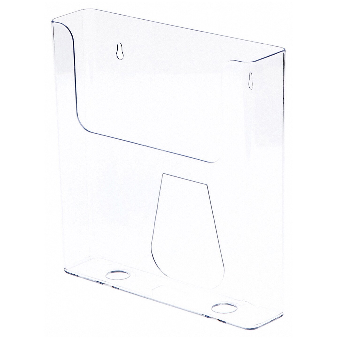 Plymor Clear Acrylic Paper Literature Holder (Wall Mount), Fits 8.5&#x22; x 11&#x22; Documents
