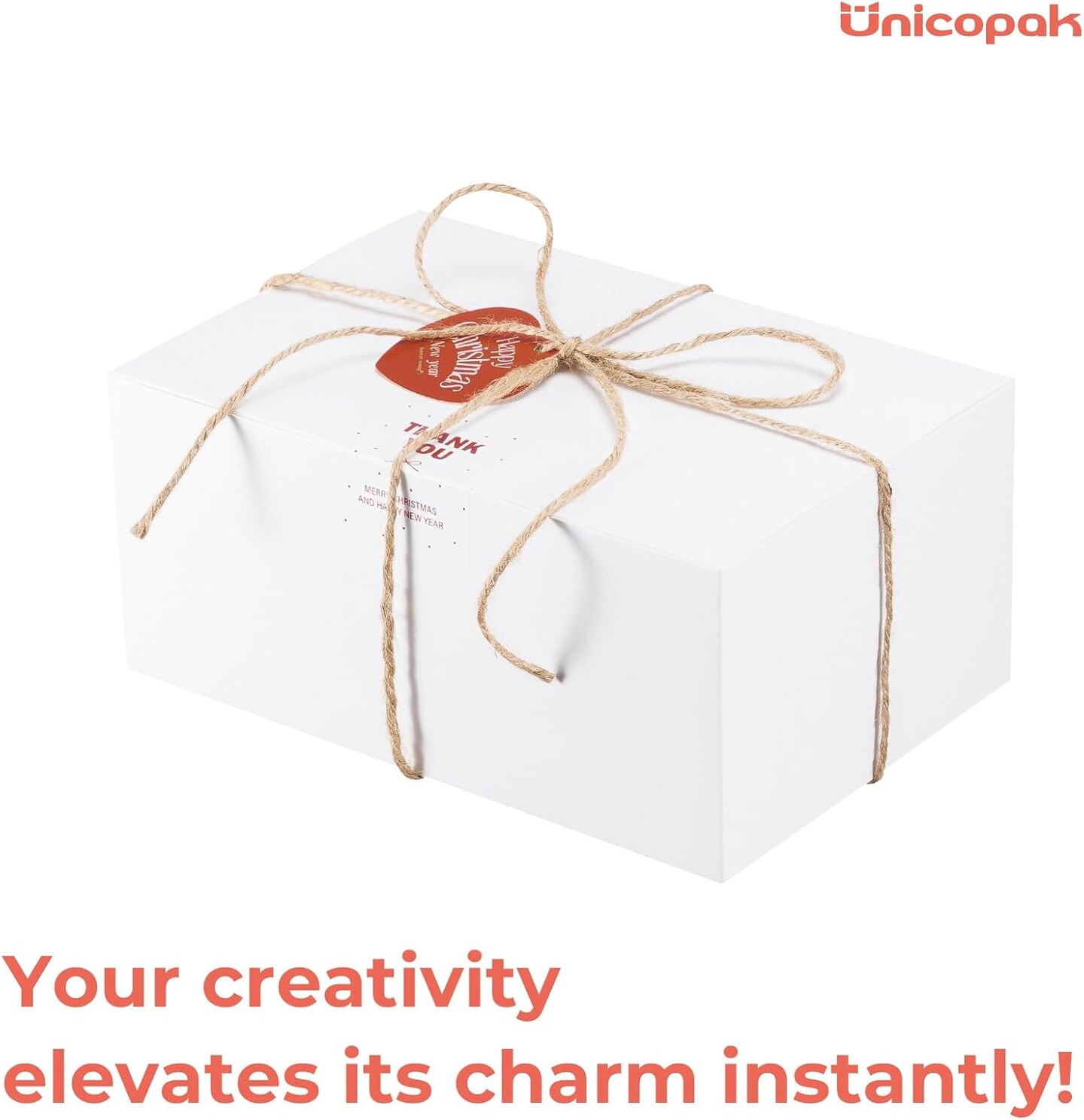 24 Pack Gift Boxes 9x6x4 Inches White Gift Boxes with Lids for Presents White Boxes Bulk