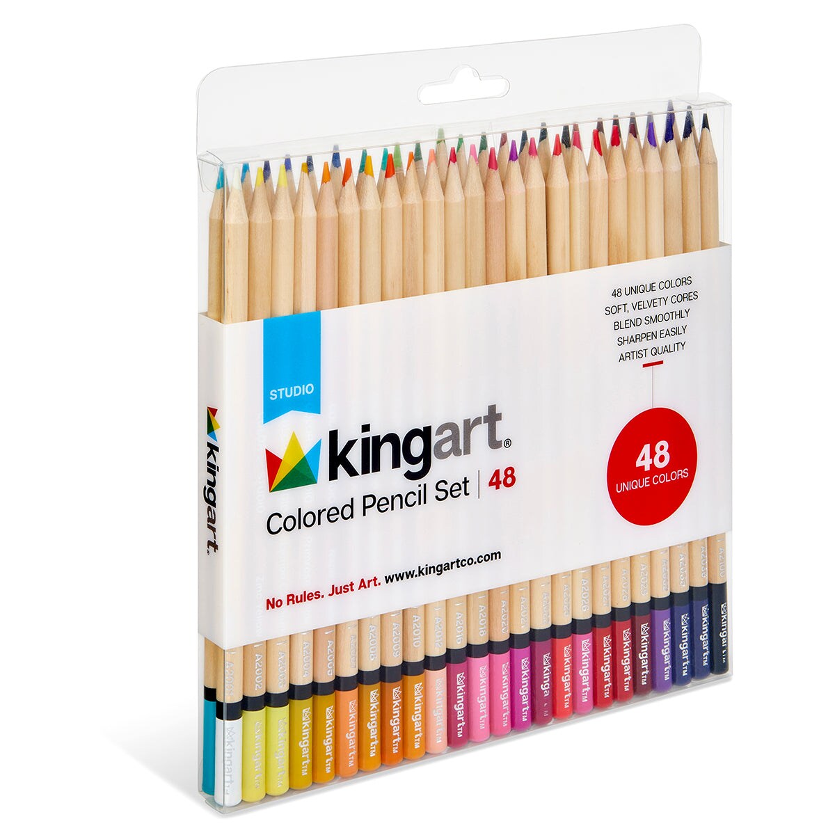 KINGART&#xAE; Colored Pencils, 48 Colors