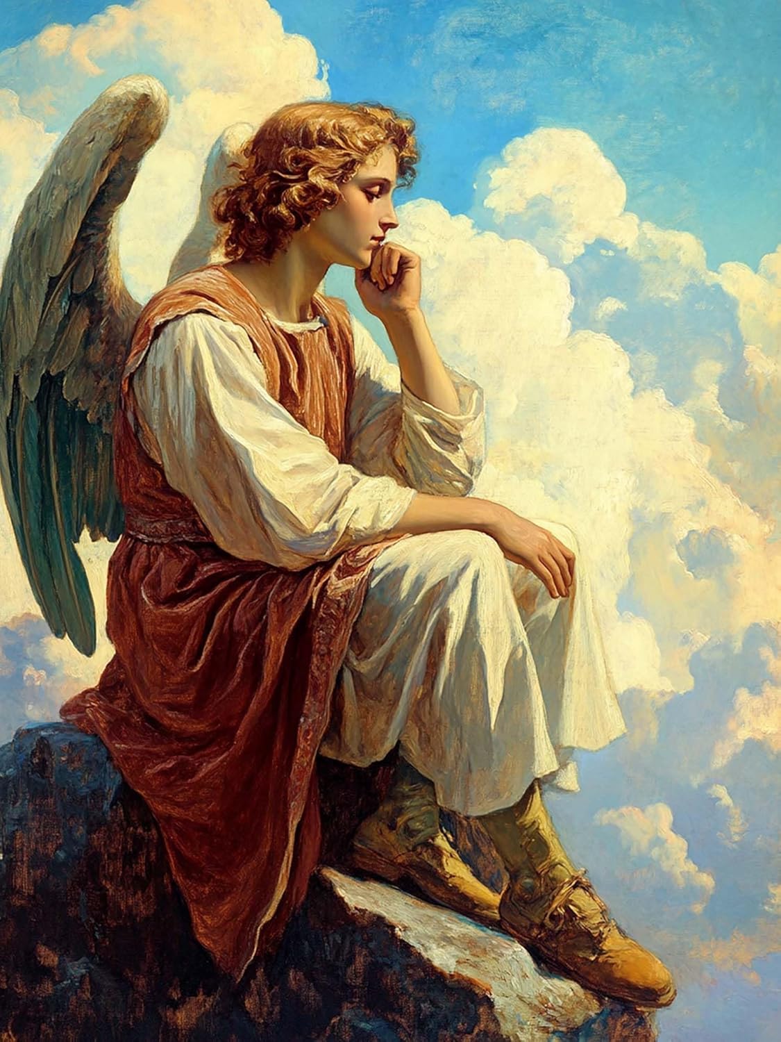 5D Diamond Art Kits for Adults Angel, Diamond Painting Art Men