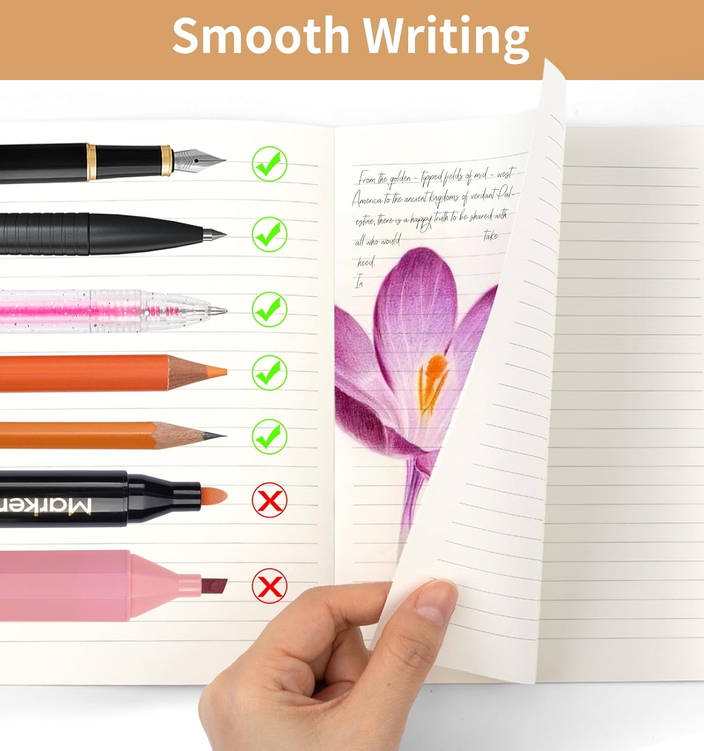 30 Pack Composition Notebook Journals Bulk, A5 Lined College Ruled Notebook, Kraft Cover with Rainbow Spines