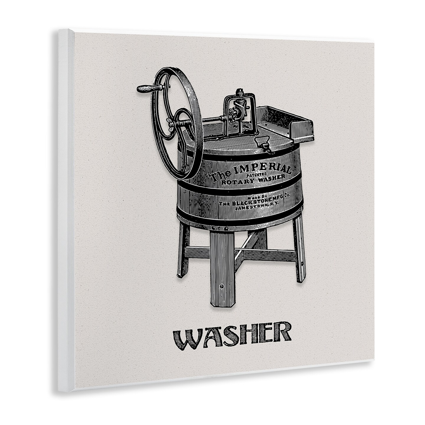 Stupell Industries Antique Rotary Washer Wall Plaque Design by Val Rhodes