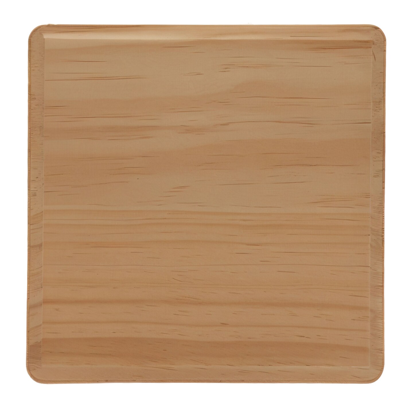 Unfinished Unpainted Wooden Square Shape Plaque DIY Unpainted Craft 6 Inches