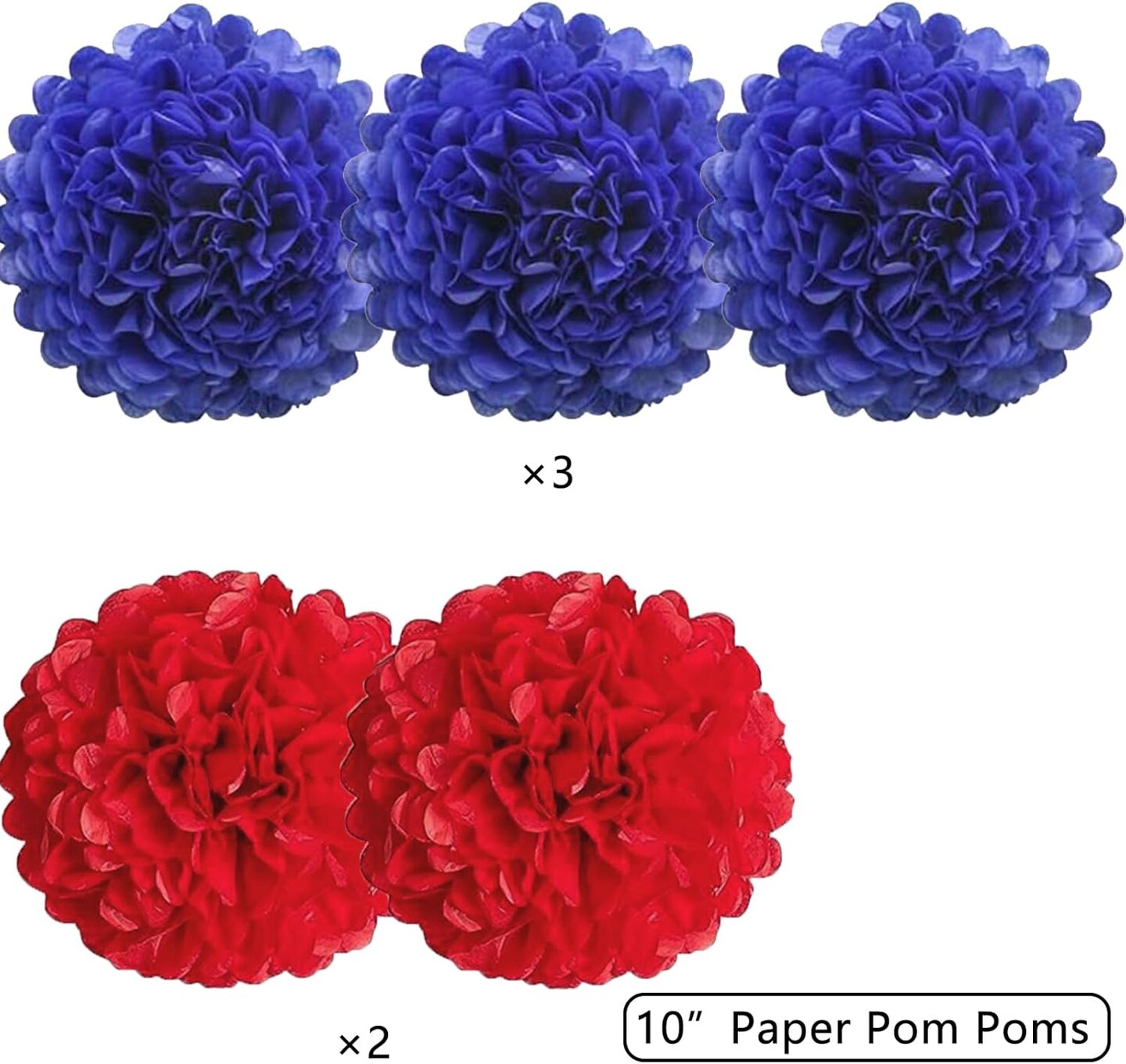 Blue Red Class Of 2025 Graduation Banner Pom Poms Flowers Paper Tassel Garland Decoration College Grad Party Supplies